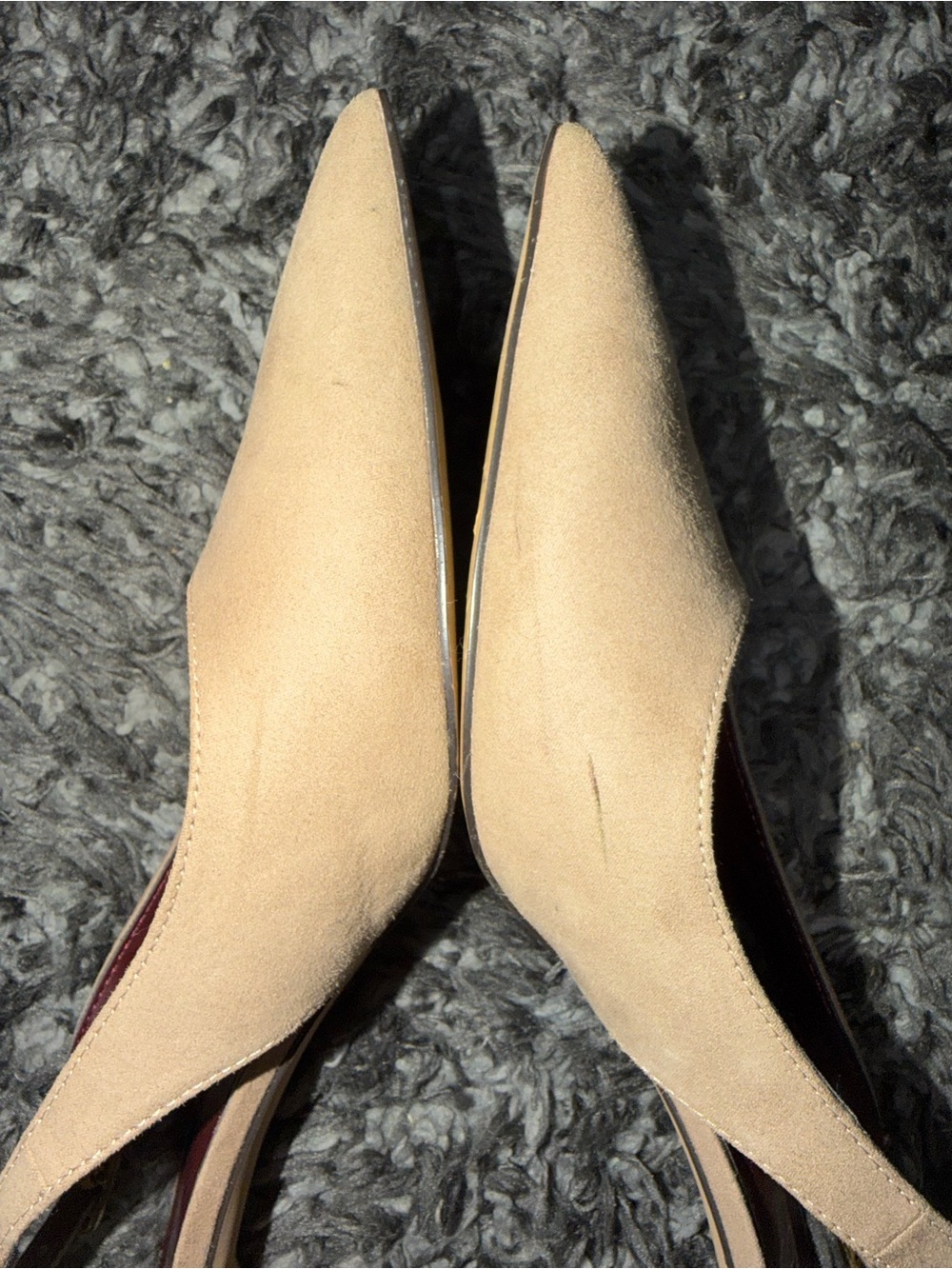 Franco Sarto Nude Heel Pump. Size: 10 W - Picture 5 of 11